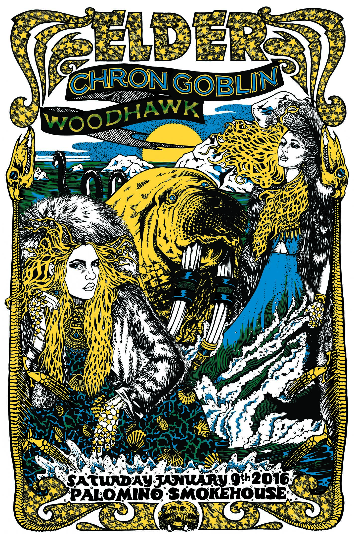Elder, Chron Goblin, Woodhawk poster
